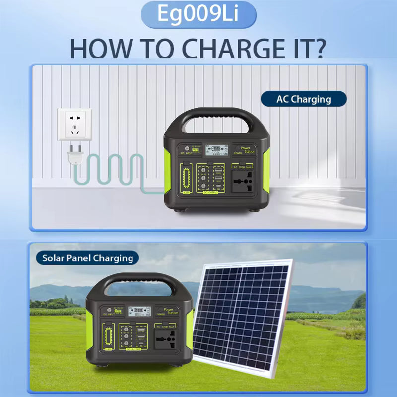 Power Station With Solar Panel